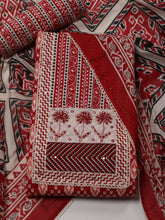 Printed Cotton Unstitched Suit Piece With Dupatta